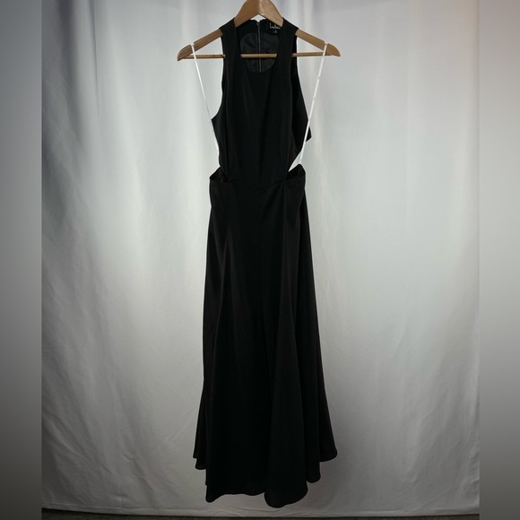 Lulus Open Back Sleevelss Flowing Midi Dress in Black Size‎ Small - Picture 5 of 10